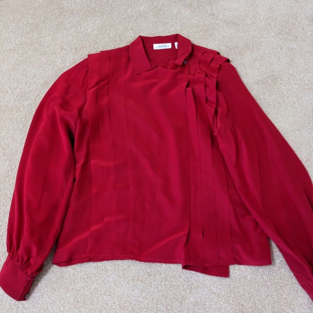 Elegant Red Women's Top